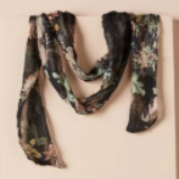 Anthropologie Ebony Skinny Scarf - Picture 4 of 4